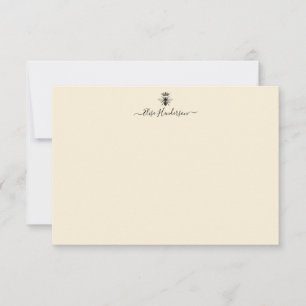 Benutzerdefinierte Vintage Queen Bee Note Card Mitteilungskarte