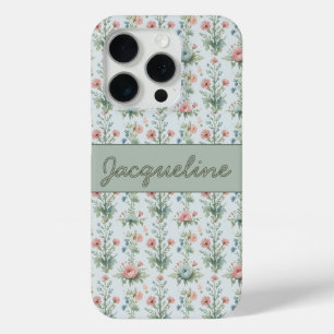 Benutzerdefinierte Vintage-Wildblumen-Blumen-Handy Case-Mate iPhone Hülle