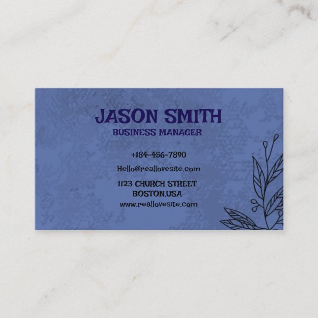 Benutzerdefinierte Visitenkarte | Beruflich und st (Vorderseite)