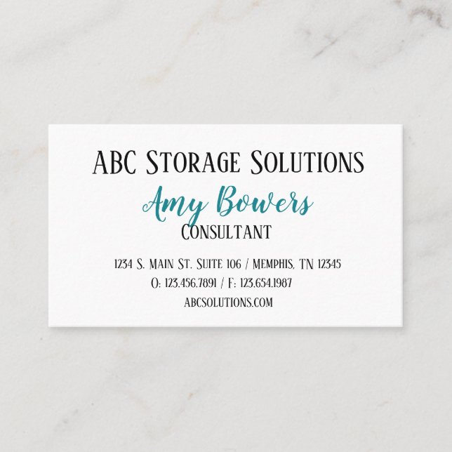 Benutzerdefinierte Visitenkarte Ovarialkarzinom Be (Vorderseite)