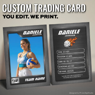 Benutzerdefinierte Volleyball-Handels Karte, schwa Telefonnummerkarte