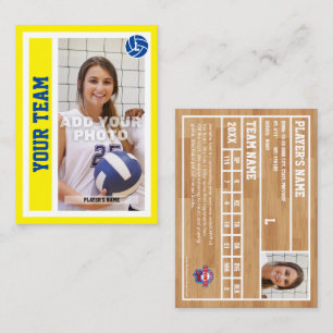 Benutzerdefinierte Volleyball-Handelskarte (Hellge Telefonnummerkarte