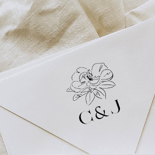 Benutzerdefinierte Vorbilder für das White Magnoli Gummistempel