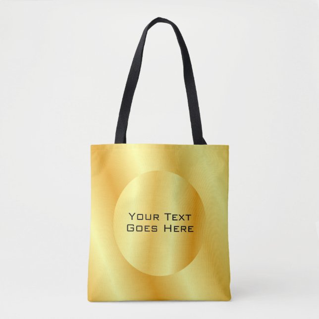 Benutzerdefinierte Vorlage Elegante Imitat Gold Me Tasche (Vorderseite)