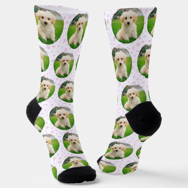 Benutzerdefinierte Vorlage für Fotos Socken (Gewinkelt)