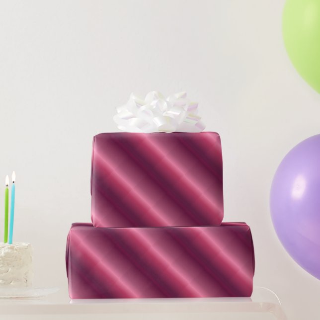 Benutzerdefinierte Vorlage Glamour Bordeaux Glossa Geschenkpapier (Partygeschenke)