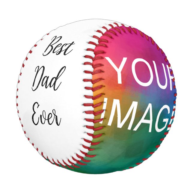 Benutzerdefinierte Vorlage Image-Foto Hochladen Be Baseball (Schrägansicht)