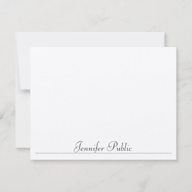 Benutzerdefinierte Vorlage Moderne einfache Typogr (Vorderseite)