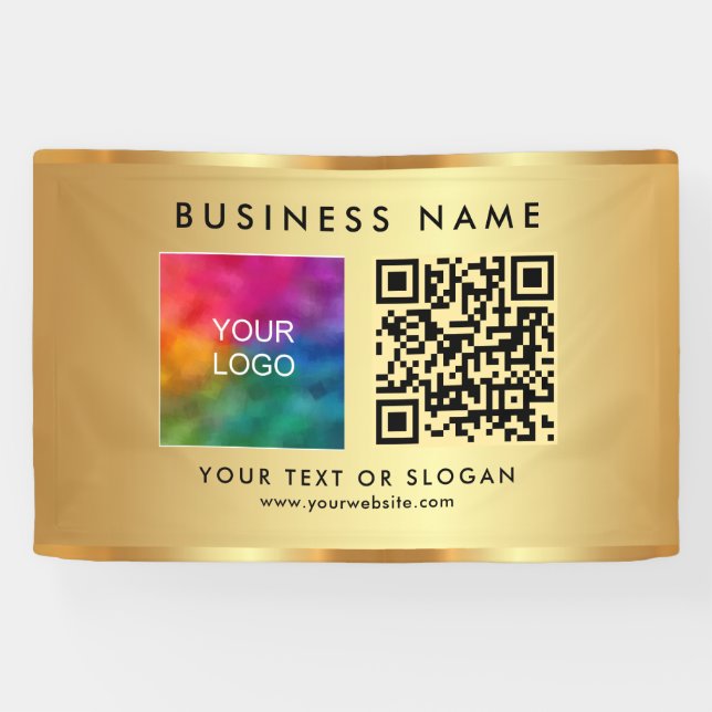 Benutzerdefinierte Vorlage QR-Code-Logos Innen-Imi Banner (Horizontal)