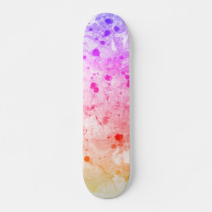 Benutzerdefinierte Vorlage Trendy Pink Blau Lila G Skateboard