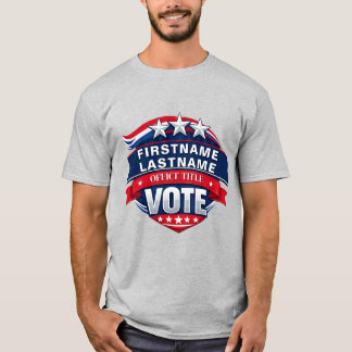 Benutzerdefinierte Wahlkampagne Vorlage T-Shirt