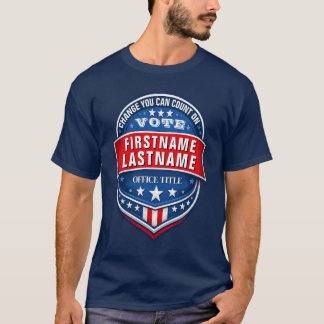 Benutzerdefinierte Wahlkampagnevorlage T-Shirt