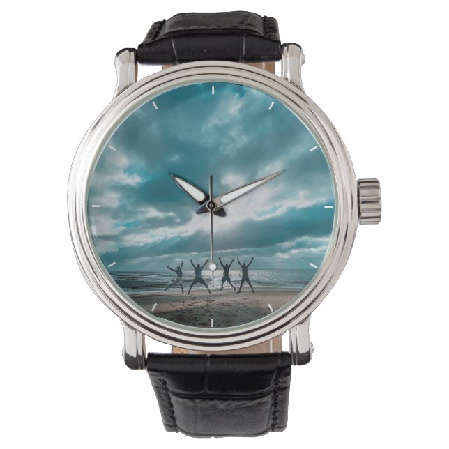 Benutzerdefinierte Wall-Uhr (Eigenes Foto und/oder Armbanduhr (Vorderseite)