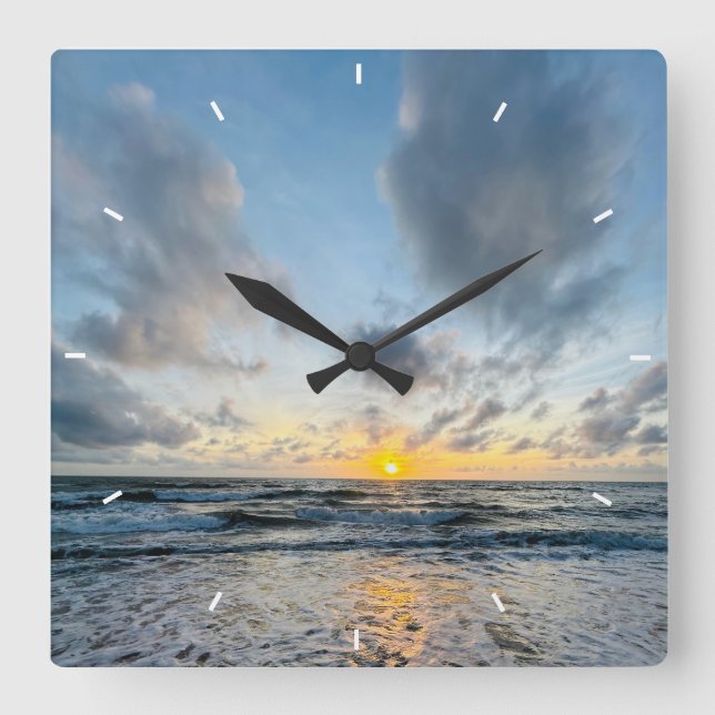 Benutzerdefinierte Wall-Uhr (Eigenes Foto und/oder Quadratische Wanduhr (Vorderseite)