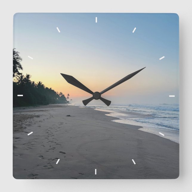 Benutzerdefinierte Wall-Uhr (Eigenes Foto und/oder Quadratische Wanduhr (Vorderseite)