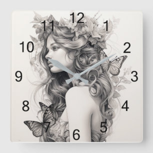 Benutzerdefinierte Wall-Uhr (Eigenes Foto und/oder Quadratische Wanduhr