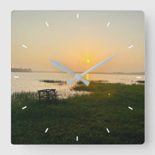 Benutzerdefinierte Wall-Uhr (Eigenes Foto und/oder Quadratische Wanduhr