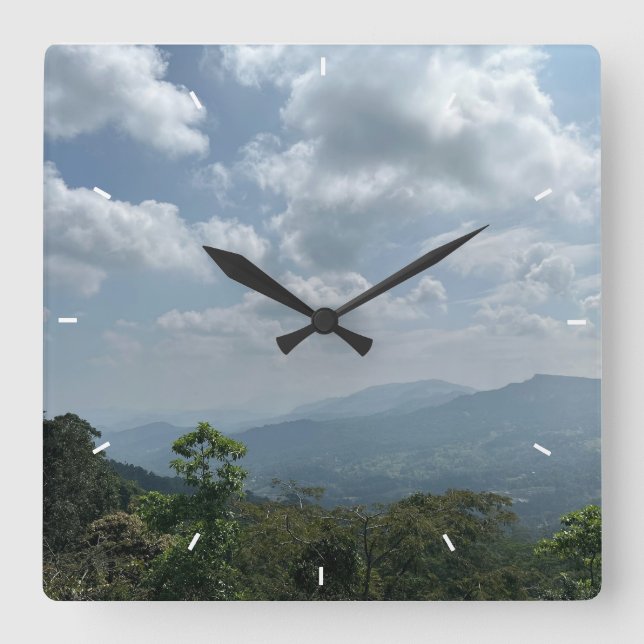 Benutzerdefinierte Wall-Uhr (Eigenes Foto und/oder Quadratische Wanduhr (Vorderseite)