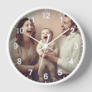 Benutzerdefinierte Wall-Uhr (Eigenes Foto und/oder Uhr