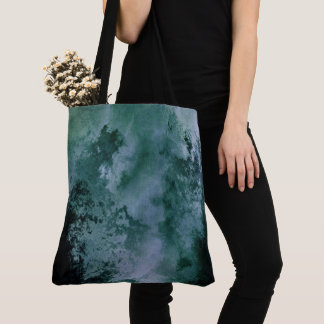 Benutzerdefinierte Wasserfarbe-Grunge-schwarze-Eck Tasche