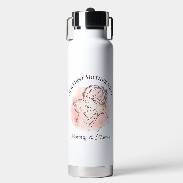 Benutzerdefinierte Wasserflasche zum ersten Mutter Trinkflasche (Vorderseite)