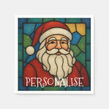 Benutzerdefinierte Weihnachts-Santa-Art-Deco-Buntg