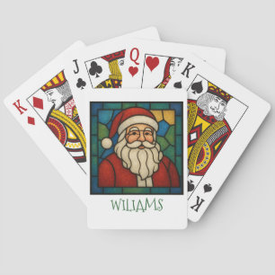 Benutzerdefinierte Weihnachts-Santa-Art-Deco-Buntg Spielkarten