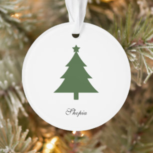 Benutzerdefinierte Weihnachtsbaumdekoration mit Ih Ornament