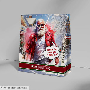 Benutzerdefinierte Weihnachtsgeschenktasche Cooler Mittlere Geschenktüte