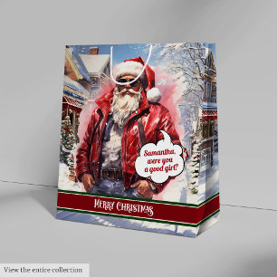 Benutzerdefinierte Weihnachtsgeschenktüten mit att Mittlere Geschenktüte