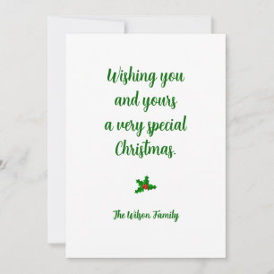 Benutzerdefinierte Weihnachtskarte Einladung