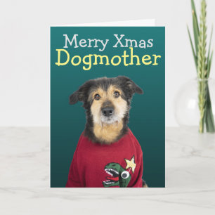Benutzerdefinierte Weihnachtskarte von Ihrem Hund Dankeskarte