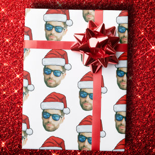 Benutzerdefinierte Weihnachtsmannmütze Geschenkpapier