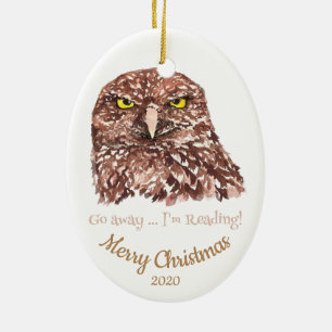 Benutzerdefinierte Weihnachtszeit geht weg zum Les Keramik Ornament