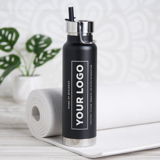 Benutzerdefinierte weiße Firmenbezeichnung und Log Trinkflasche (Yoga)