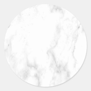 Benutzerdefinierte weiße Marmor-Moderne Elegante L Runder Aufkleber