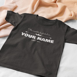 Benutzerdefinierte Welten Bester Papa ist T-Shirt 