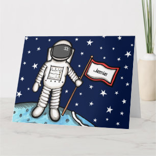 Benutzerdefinierte Weltraum-Mann-Astronaut-Cosmona Karte