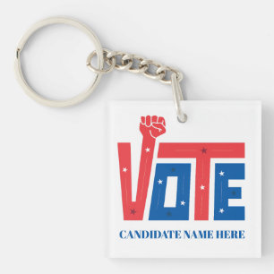 Benutzerdefinierte Werbegeschenke für politische W Schlüsselanhänger