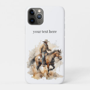 Benutzerdefinierte Western-Cowboy-Pferdereit-Kunst Case-Mate iPhone Hülle