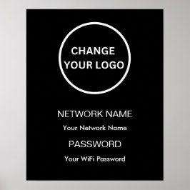 Benutzerdefinierte Wifi-Netzwerk-Marke und Passwor Poster