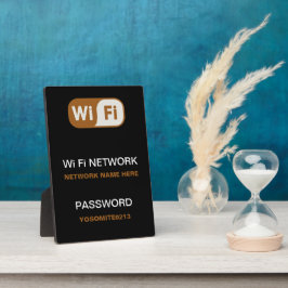 Benutzerdefinierte WiFi-Netzwerkkennwortinformatio Fotoplatte