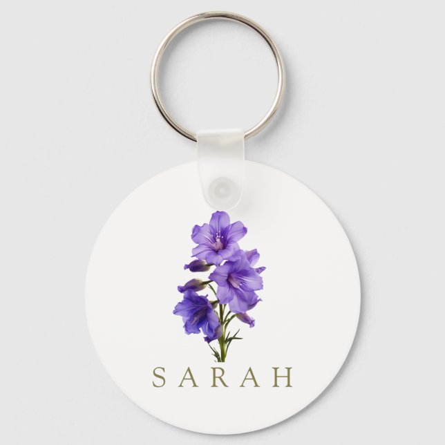 Benutzerdefinierte Wildblume Schlüsselanhänger (Vorderseite)