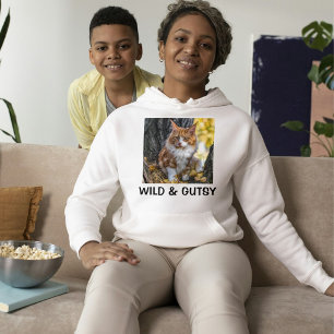 Benutzerdefinierte Wildlife Red Maine Coon Katze W Hoodie