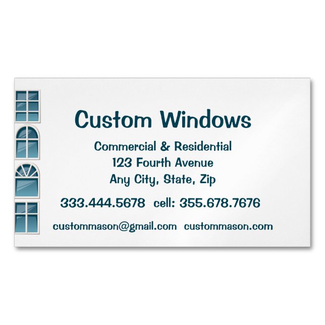 Benutzerdefinierte Windows-Servicekarte MA Magnetische Visitenkarte (Vorderseite)
