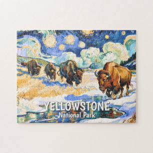 Benutzerdefinierte Yellowstone-Wildlife-Büffel-Vib