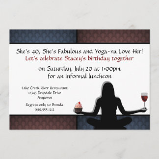Benutzerdefinierte Yoga-Party Einladungen