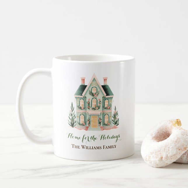 Benutzerdefinierte Zuhause für die Feierliche Tass Kaffeetasse (Mit Donut)