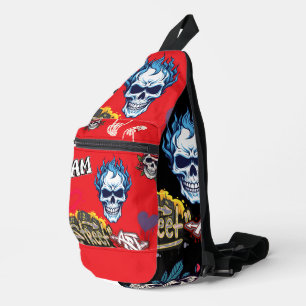 Benutzerdefinierte zwei Töne Straßenbilderdarstell Crossbody Bag
