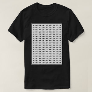 Benutzerdefinierter 12-Word-Vater für die Word-Suc T-Shirt